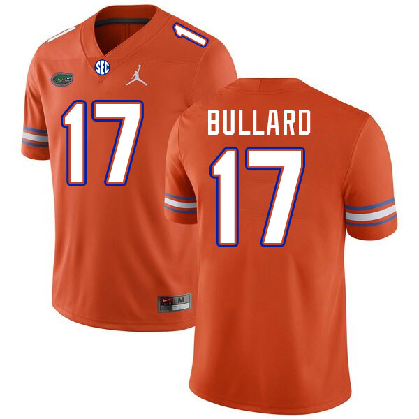Florida Gators #17 Titus Bullard College Football Jerseys Stitched-Orange